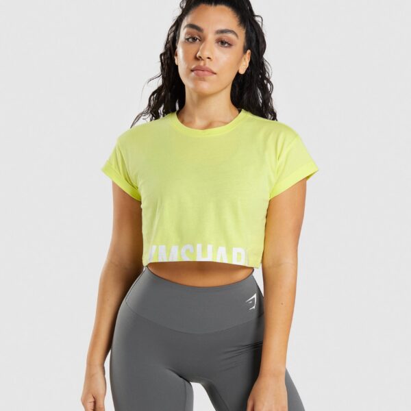 تیشرت کراپی زنانه جیم شارک (3321)